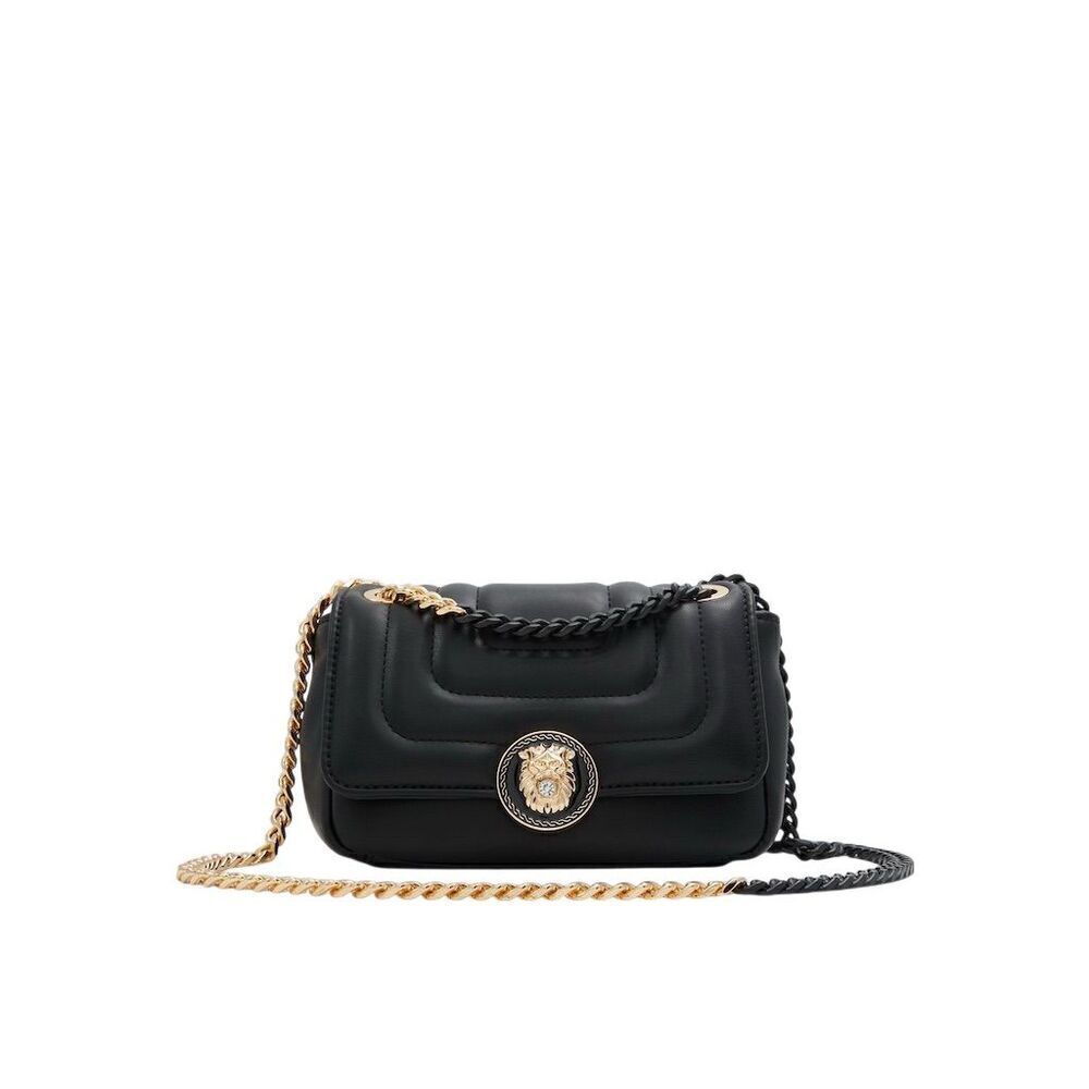 Aldo Lyndzi Women's Black Quilted Puffer Crossbody Bag Classy Chic Cocktail